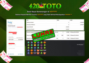 BUKTI KEMENANGAN 420TOTO - PADA GAMES SLOT PERMAINAN Pragmatic (Starlight Princess)